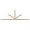 Ekena Millwork Richland Smooth Timber Gable Bracket, Douglas Fir, 108"W x 36"H x 3 1/2"D x 3 1/2"F, 8/12 Pitch GBW108X36X0404RIC00SDF - alternate 1